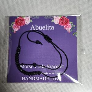 Abuelita Morse code bracelet.